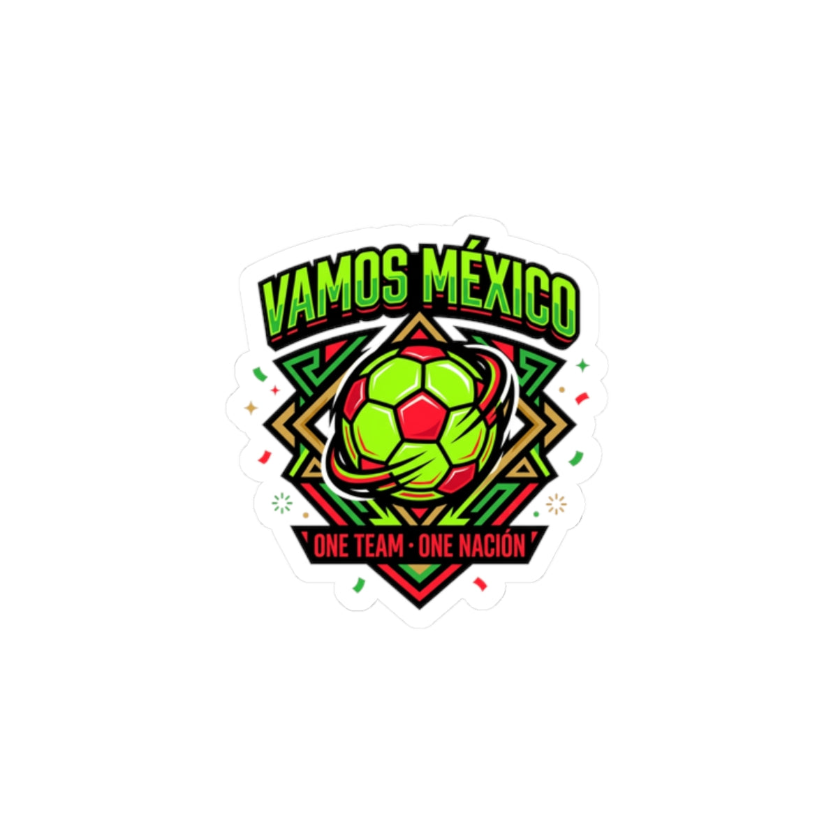Vamos México Soccer Sticker | Country Pride, Retro Soccer, National Colors