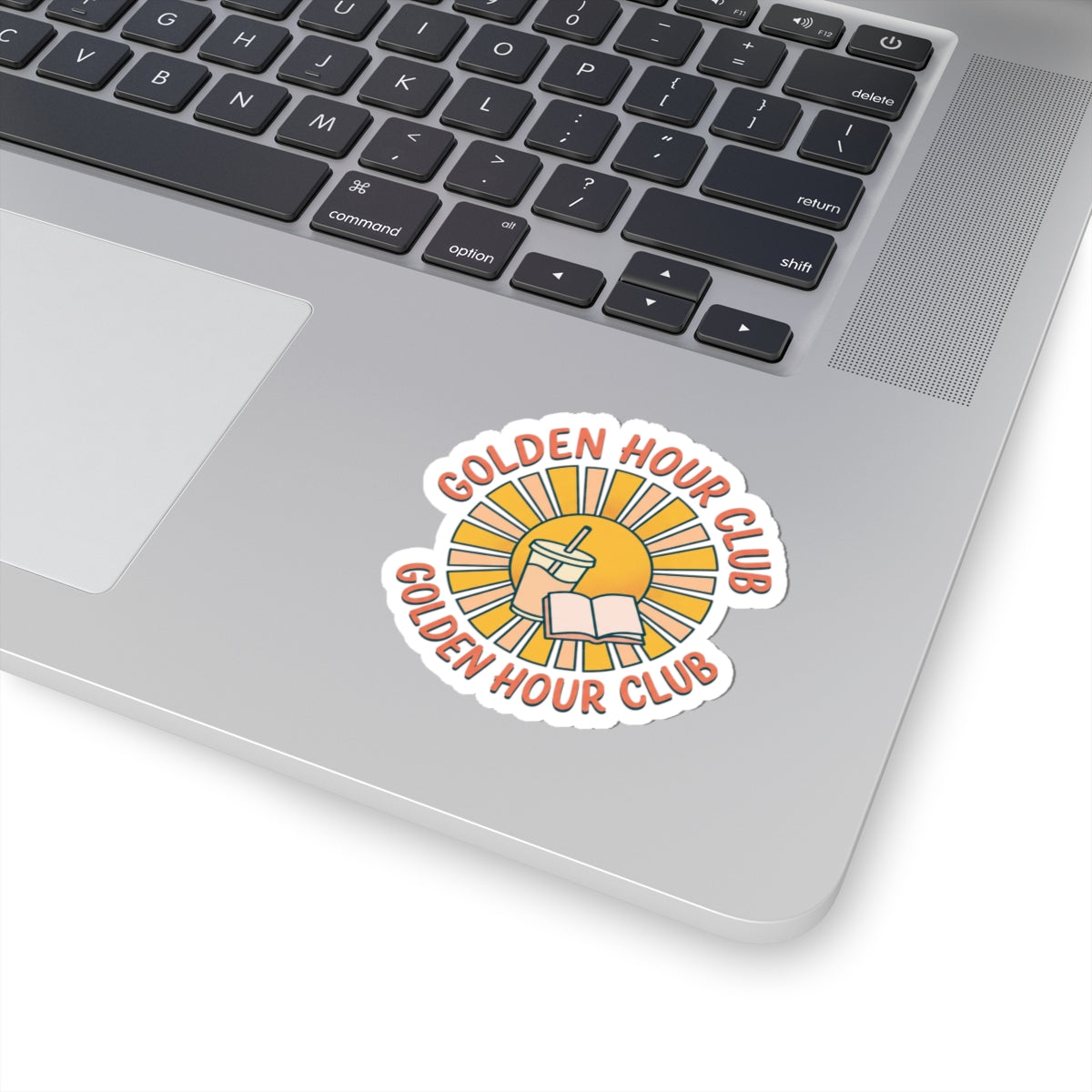 Golden Hour Club Kiss-Cut Stickers | summer aesthetic, pastel coastal vibes