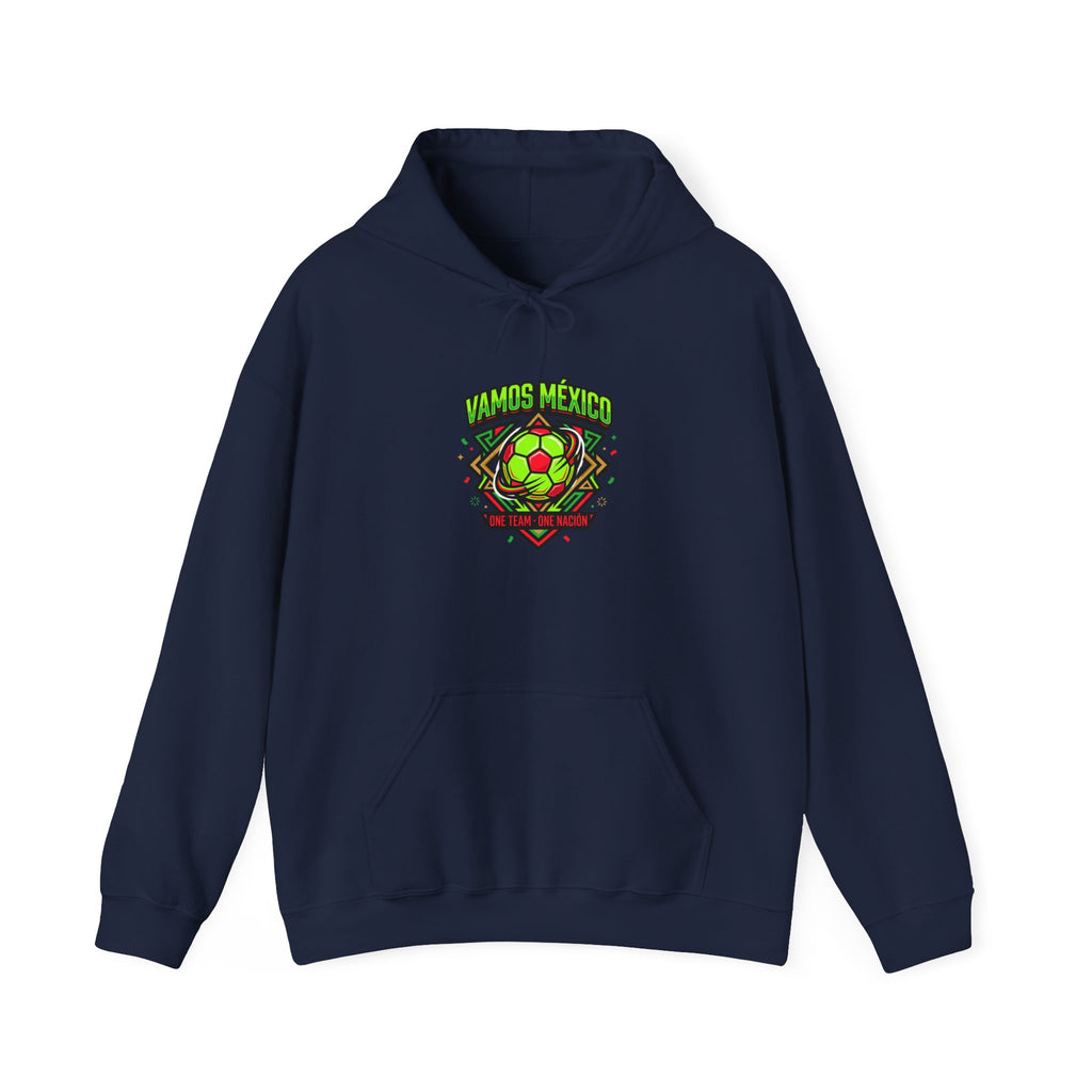 Vamos México Retro Soccer Crest Hoodie | country pride, championship season