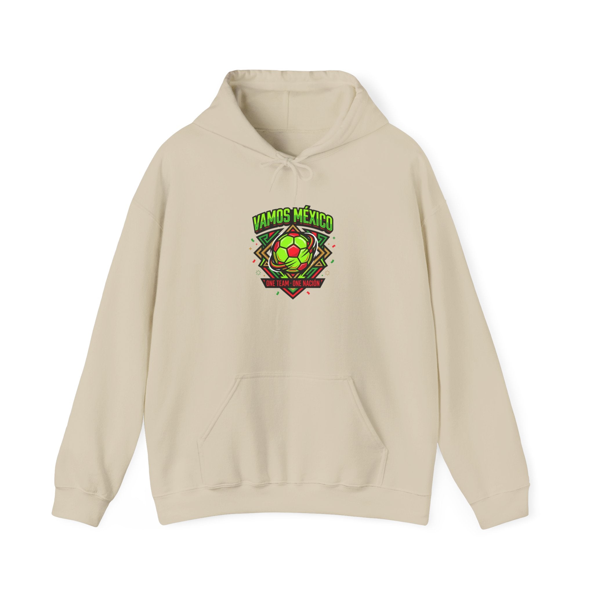 Vamos México Retro Soccer Crest Hoodie | country pride, championship season