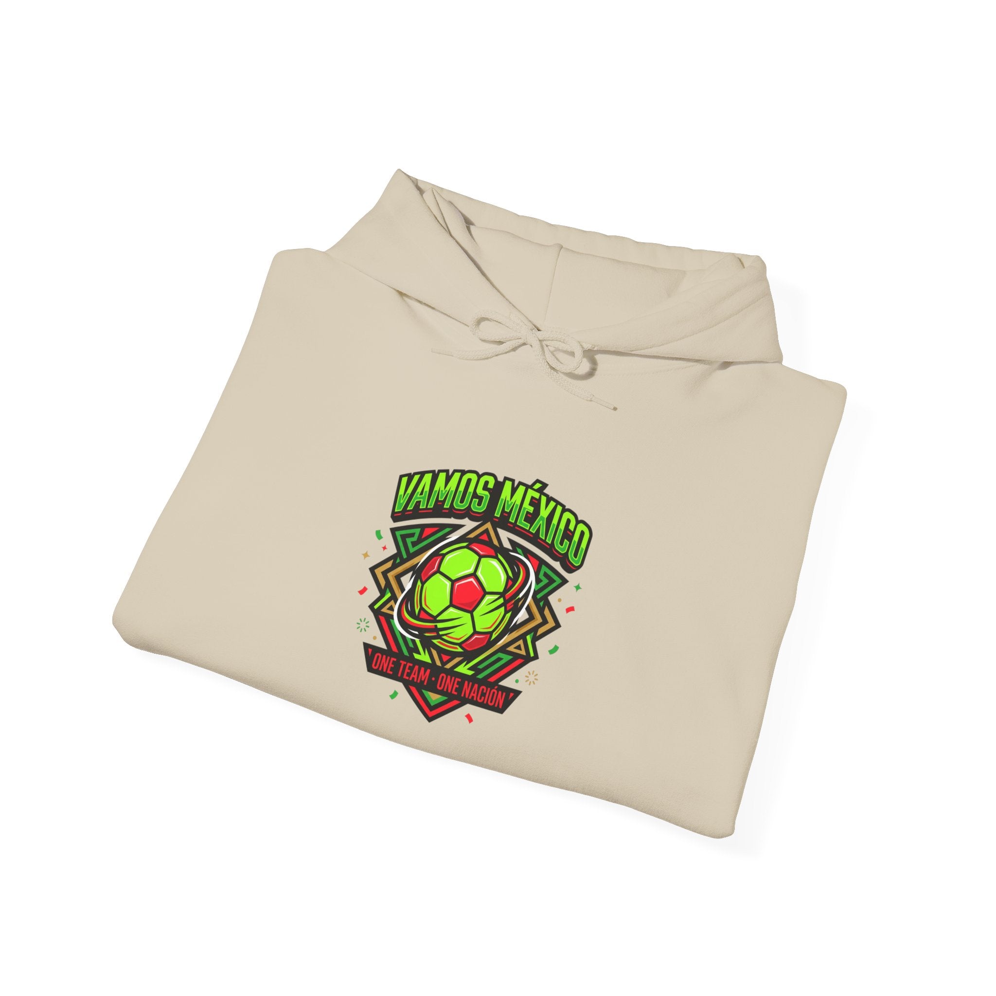 Vamos México Retro Soccer Crest Hoodie | country pride, championship season