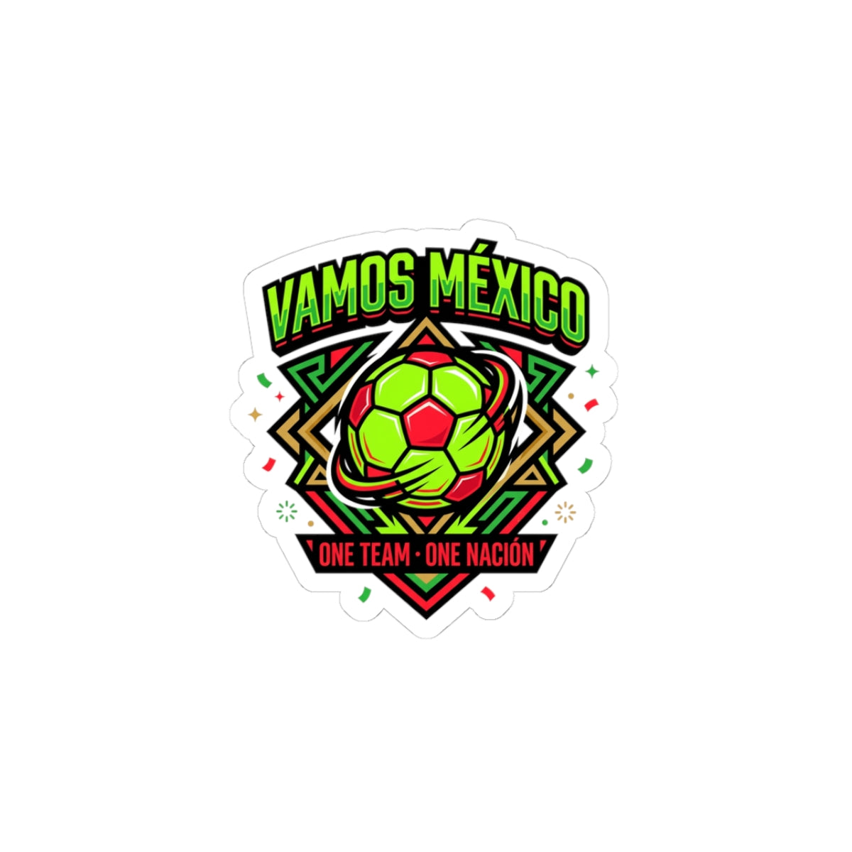 Vamos México Soccer Sticker | Country Pride, Retro Soccer, National Colors
