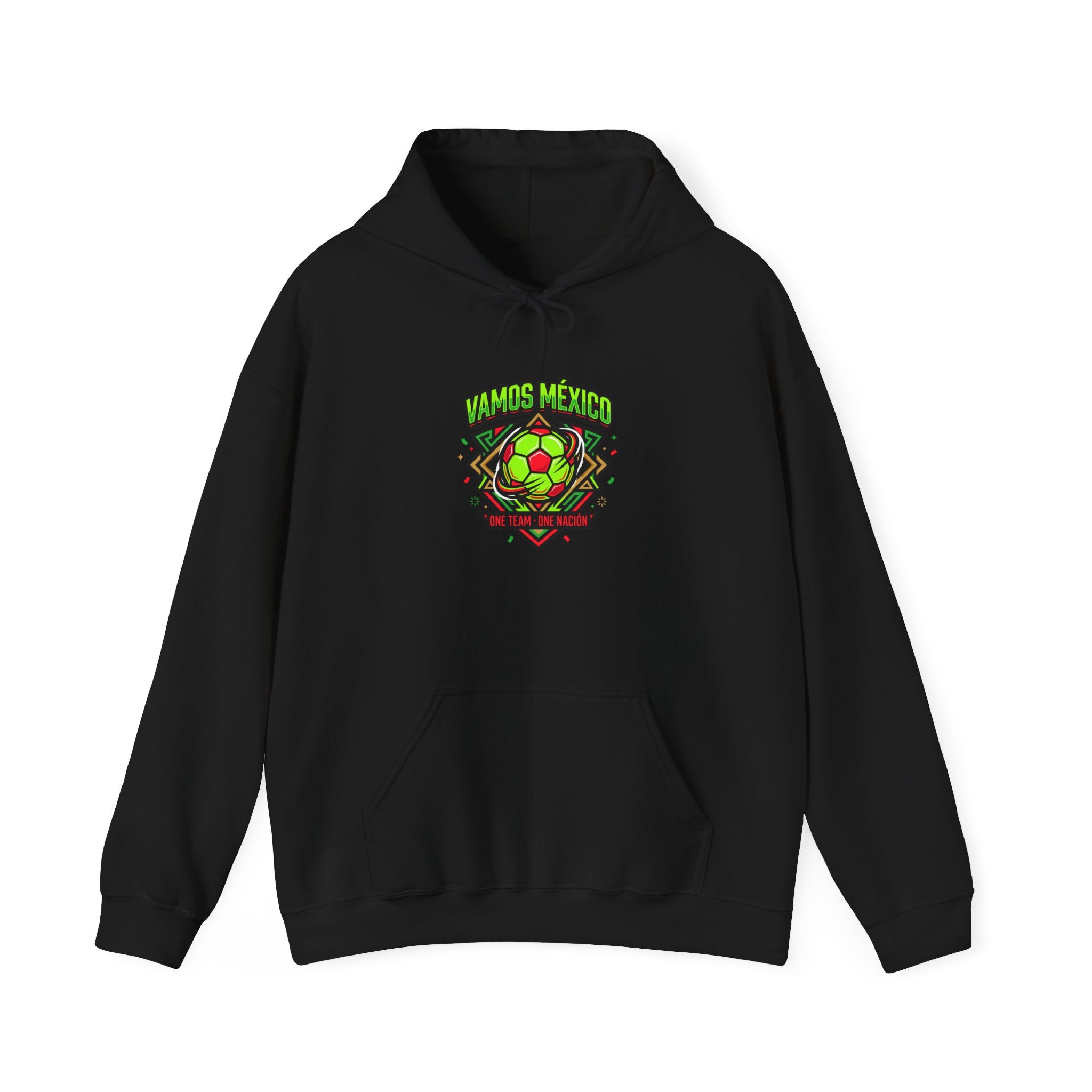 Vamos México Retro Soccer Crest Hoodie | country pride, championship season