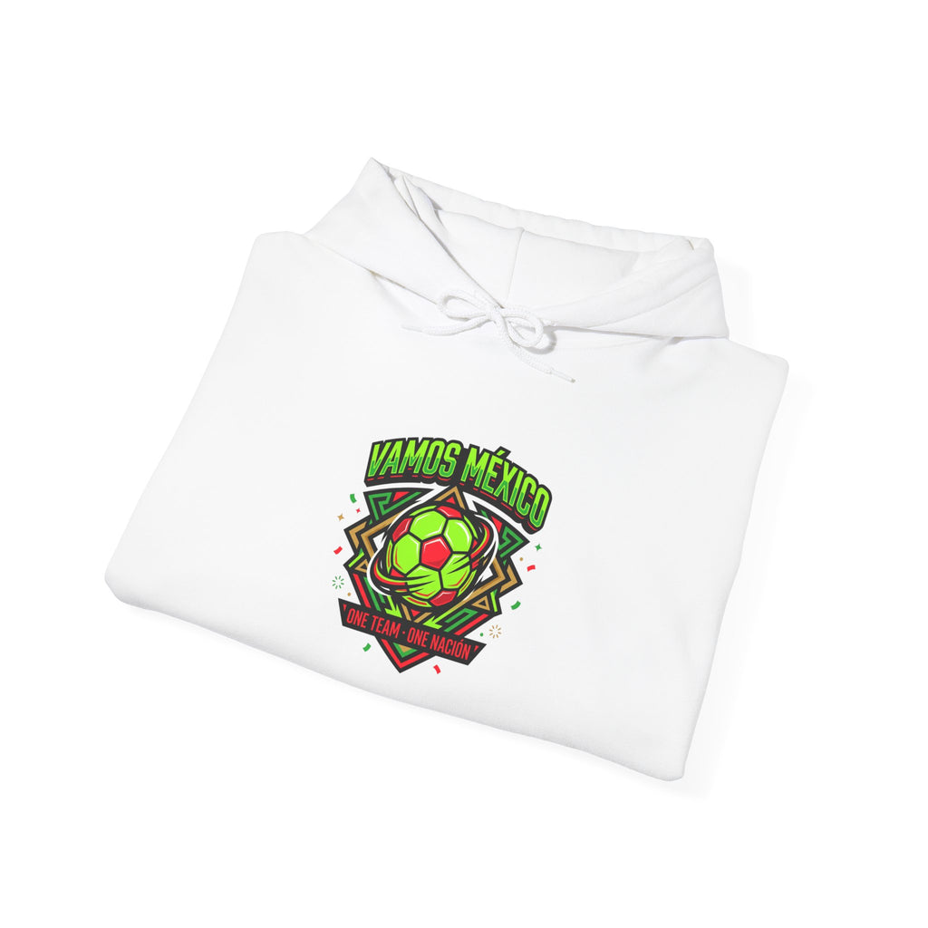 Vamos México Retro Soccer Crest Hoodie | country pride, championship season