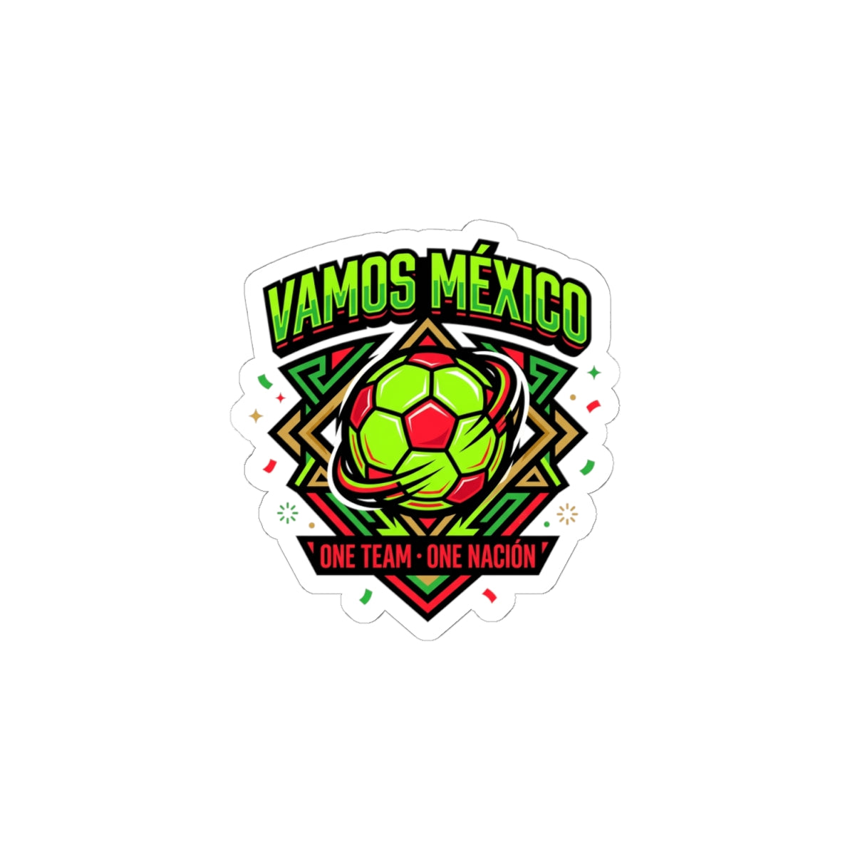 Vamos México Soccer Sticker | Country Pride, Retro Soccer, National Colors
