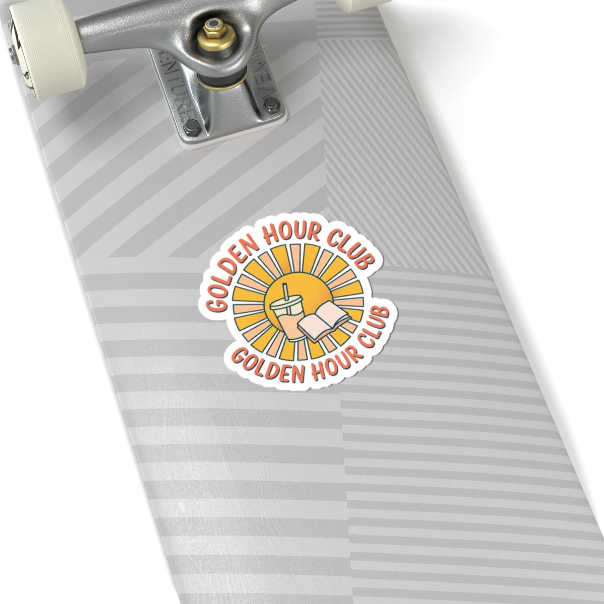 Golden Hour Club Kiss-Cut Stickers | summer aesthetic, pastel coastal vibes