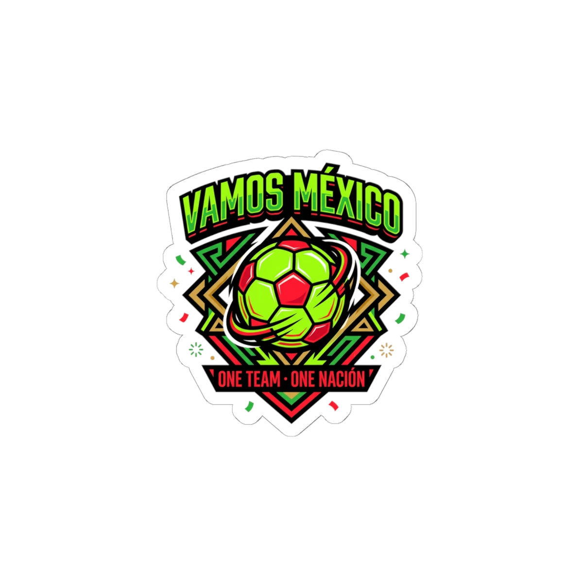 Vamos México Soccer Sticker | Country Pride, Retro Soccer, National Colors