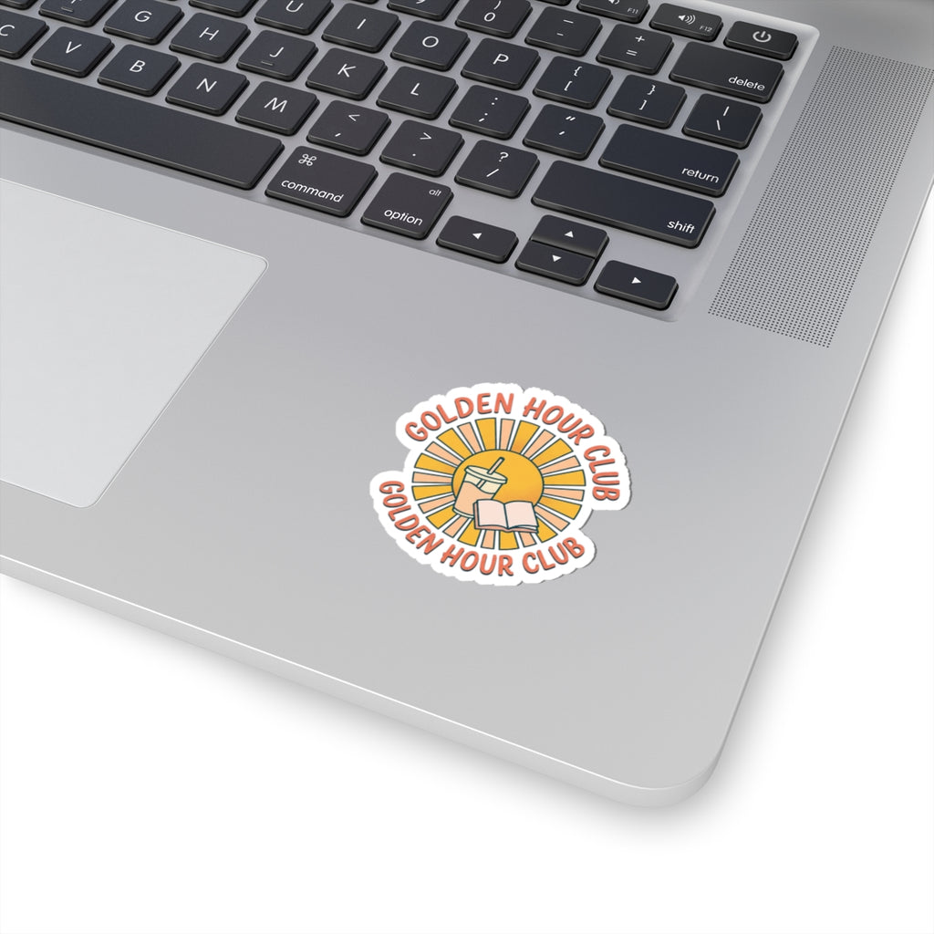 Golden Hour Club Kiss-Cut Stickers | summer aesthetic, pastel coastal vibes